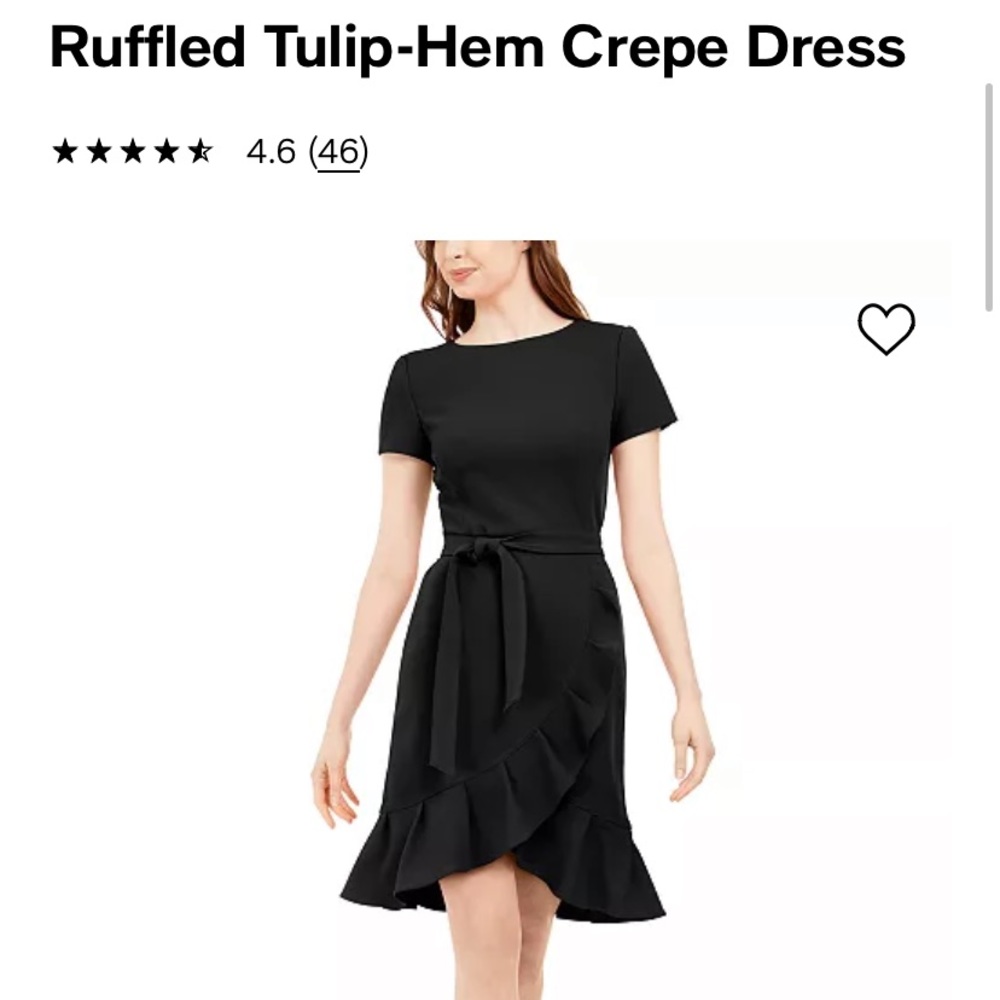 Calvin Klein Ruffle Formal Dress